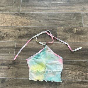 Crop Top Multi Color Halter Top Size Princess Polly Size 2